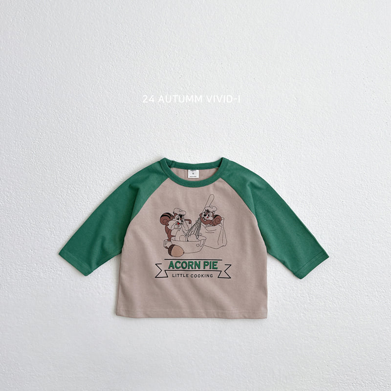 Vivid I - Korean Children Fashion - #magicofchildhood - Acorn Pie Raglan Tee - 5