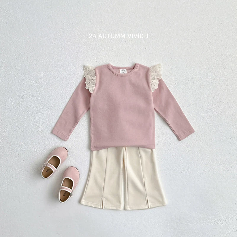 Vivid I - Korean Children Fashion - #magicofchildhood - Lace Wing Tee - 7