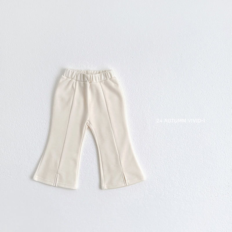 Vivid I - Korean Children Fashion - #minifashionista - Slit Bootscut Pants - 3