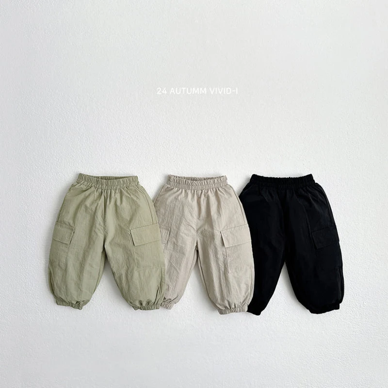 Vivid I - Korean Children Fashion - #minifashionista - Basrak Pocket Jogger Pants