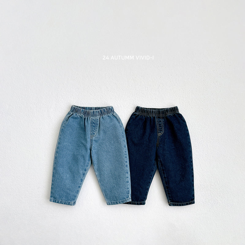 Vivid I - Korean Children Fashion - #minifashionista - Fall Denim Pants 