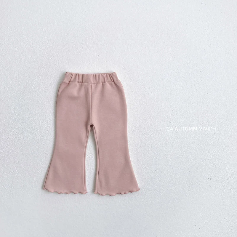 Vivid I - Korean Children Fashion - #minifashionista - Wave Bootscut Pants - 5