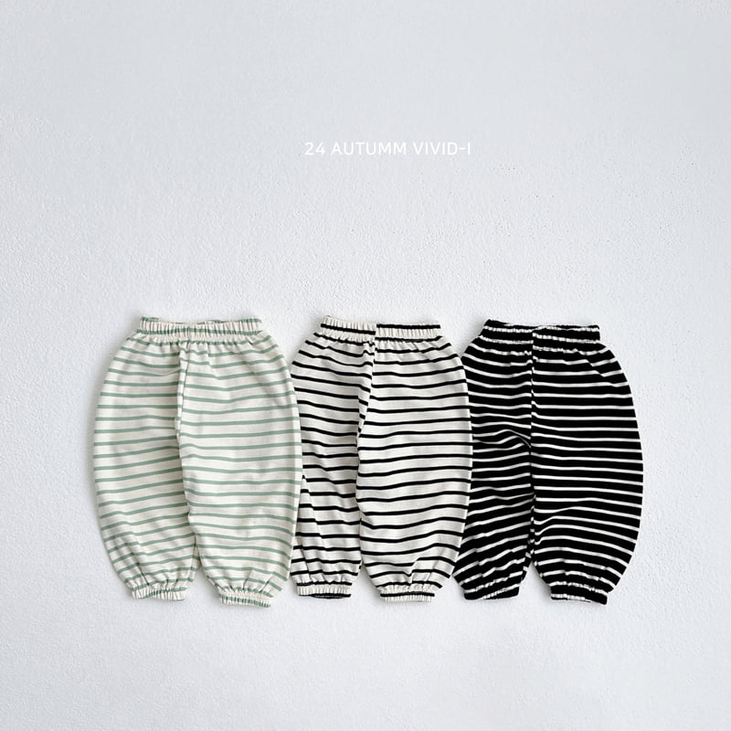 Vivid I - Korean Children Fashion - #magicofchildhood - Fall Stripe Jogger Pants - 4