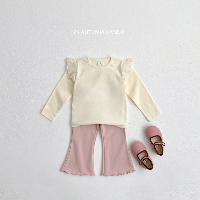 Vivid I - Korean Children Fashion - #stylishchildhood - Lace Wing Tee - 12