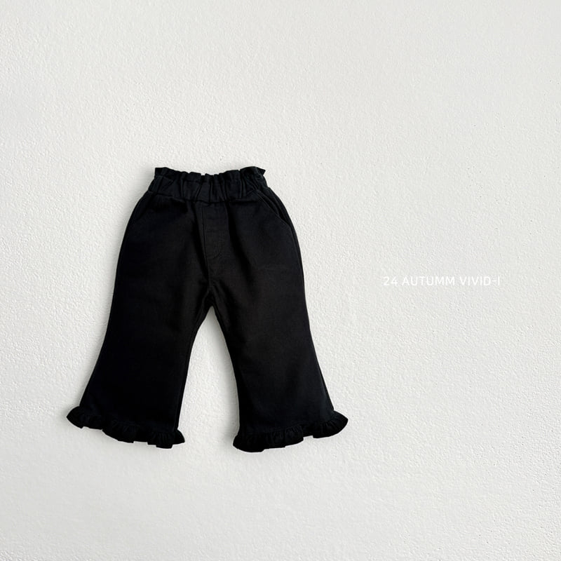 Vivid I - Korean Children Fashion - #todddlerfashion - Frill Bootscut Pants - 6