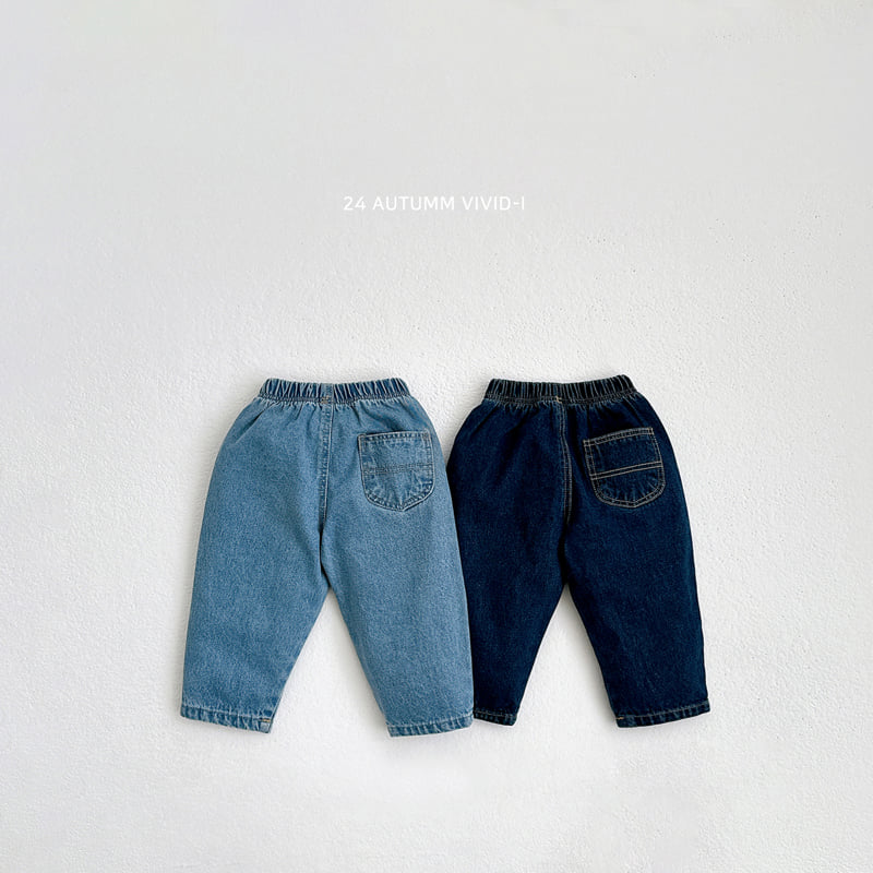 Vivid I - Korean Children Fashion - #todddlerfashion - Fall Denim Pants  - 3