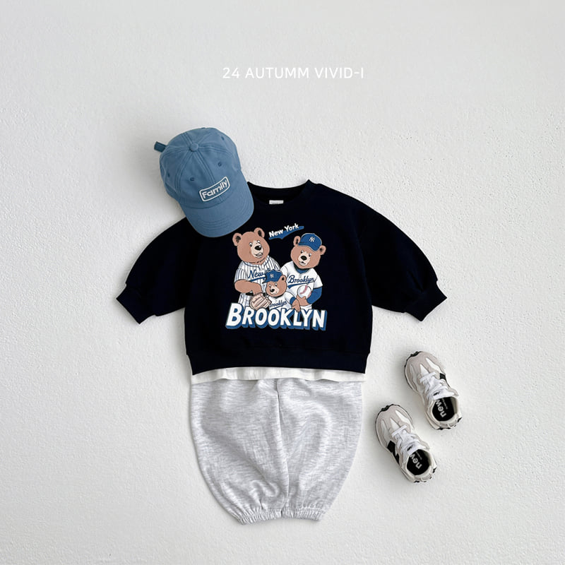 Vivid I - Korean Children Fashion - #todddlerfashion - Baseball Top Bottom Set - 10