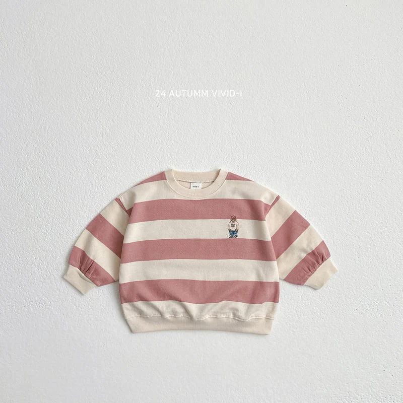 Vivid I - Korean Children Fashion - #todddlerfashion - 24 Big Stripe Sweatshirts - 6