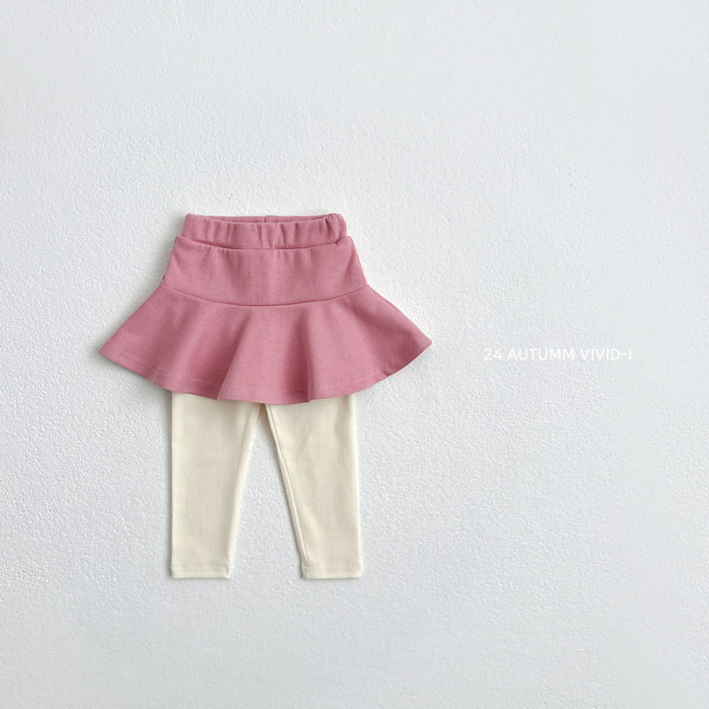 Vivid I - Korean Children Fashion - #todddlerfashion - Daily Skirt Leggings - 3