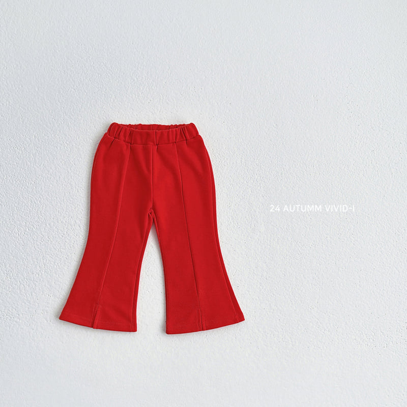 Vivid I - Korean Children Fashion - #toddlerclothing - Slit Bootscut Pants - 6