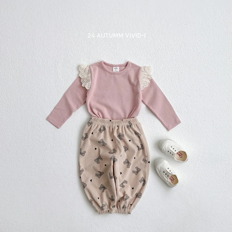 Vivid I - Korean Children Fashion - #toddlerclothing - Lace Wing Tee - 11