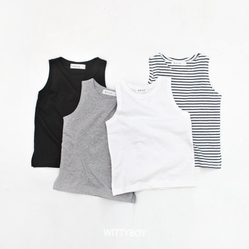 Witty Boy - Korean Children Fashion - #Kfashion4kids - Inner Sleeveless Tee