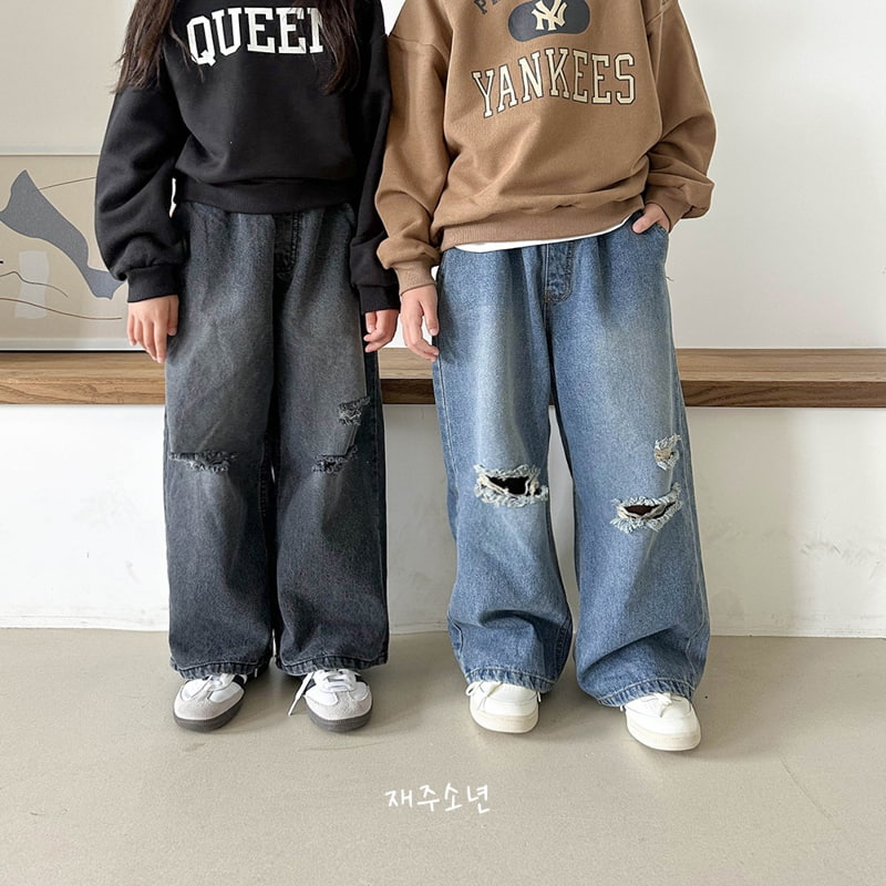 Witty Boy - Korean Children Fashion - #Kfashion4kids - Flash Denim Pants - 7