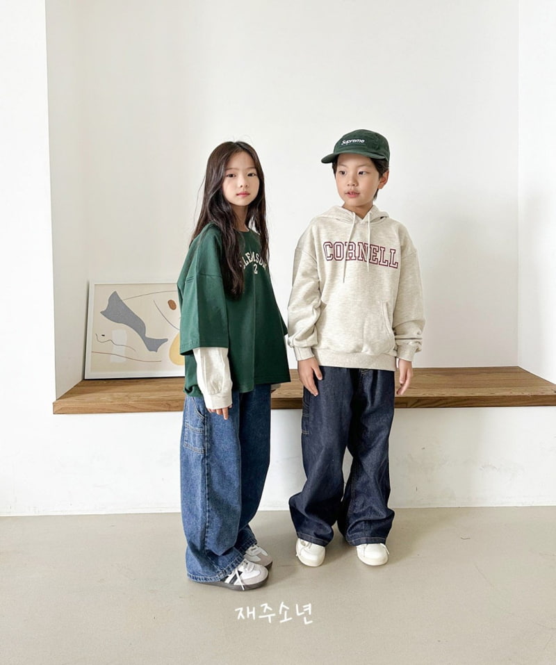 Witty Boy - Korean Children Fashion - #childofig - Cornell Hoodie - 2