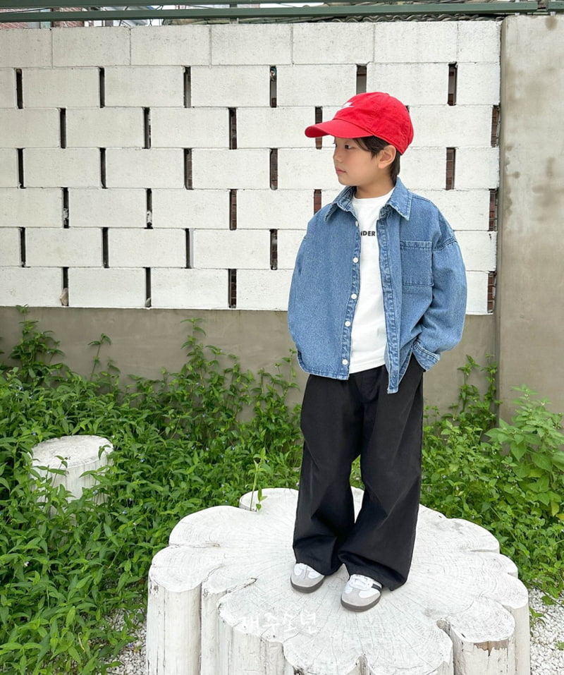 Witty Boy - Korean Children Fashion - #childofig - All Day Denim Shirt - 9