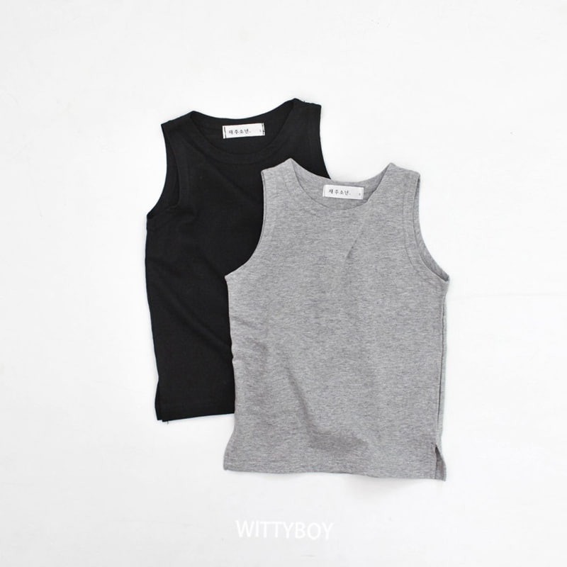 Witty Boy - Korean Children Fashion - #childofig - Inner Sleeveless Tee - 7