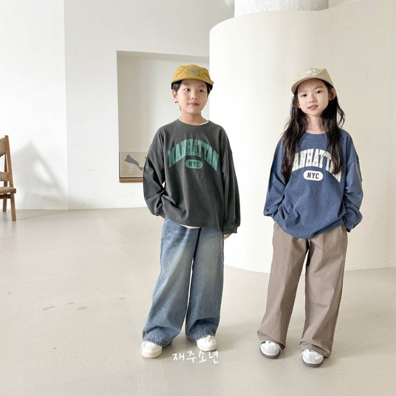 Witty Boy - Korean Children Fashion - #childofig - Old School Denim Pants - 5