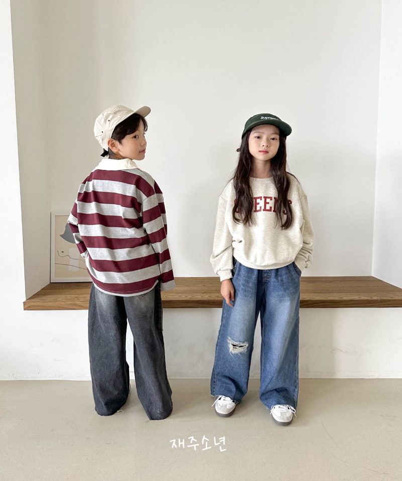 Witty Boy - Korean Children Fashion - #childofig - Highteen Vintage Denim Pants - 10