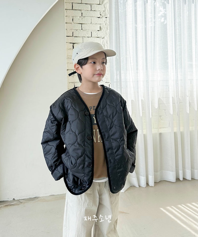 Witty Boy - Korean Children Fashion - #childofig - Holic Quilting Jumper - 7