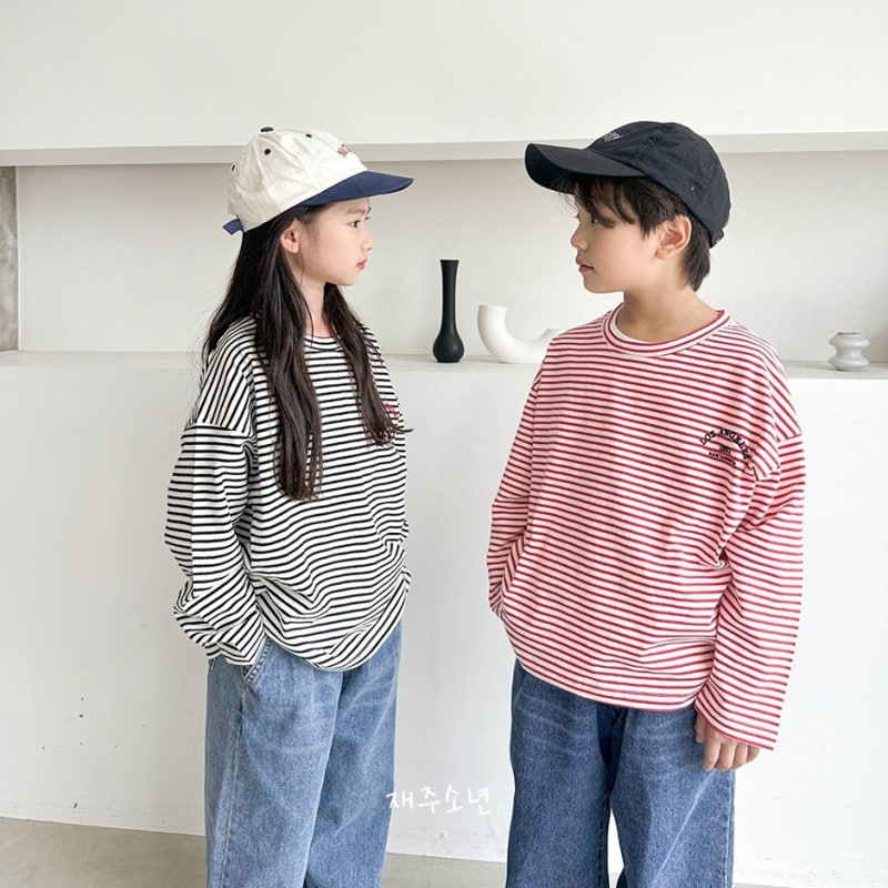 Witty Boy - Korean Children Fashion - #childrensboutique - Ros Stripe Tee - 3