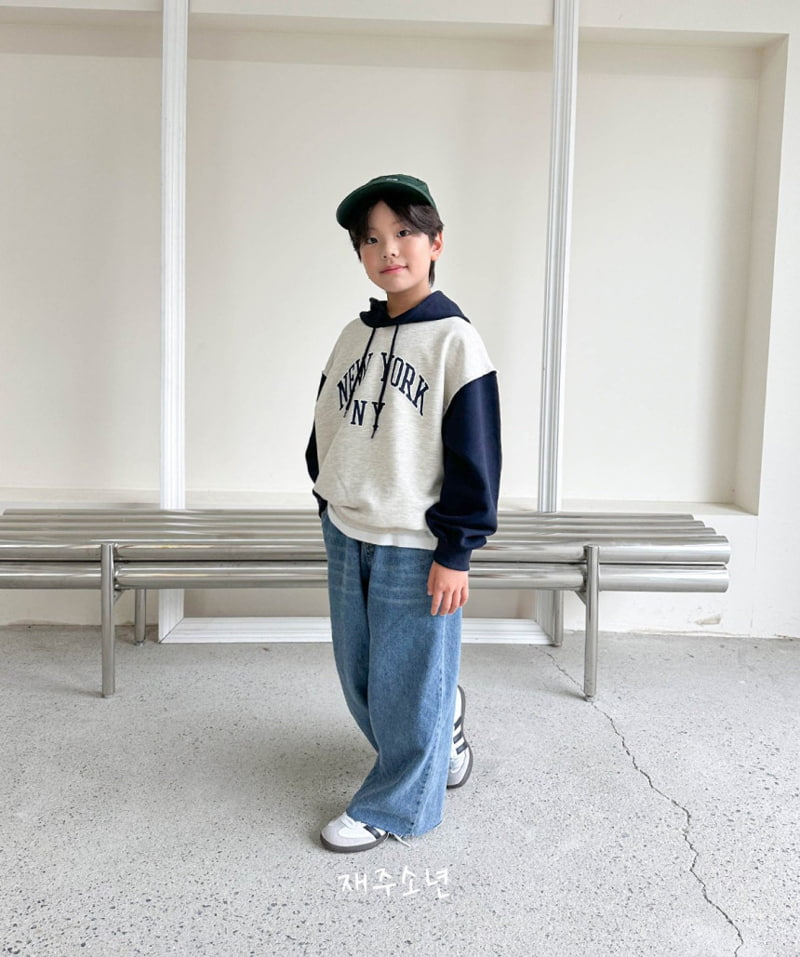 Witty Boy - Korean Children Fashion - #childrensboutique - New York Cutting Hoodie - 8