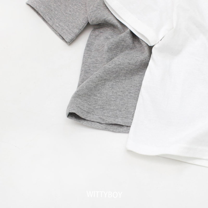 Witty Boy - Korean Children Fashion - #childrensboutique - Inner Short Sleeved Tee - 9