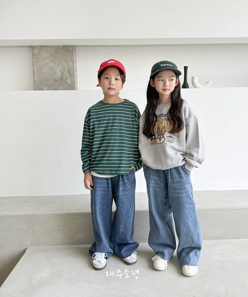 Witty Boy - Korean Children Fashion - #designkidswear - London Stripe Tee - 9