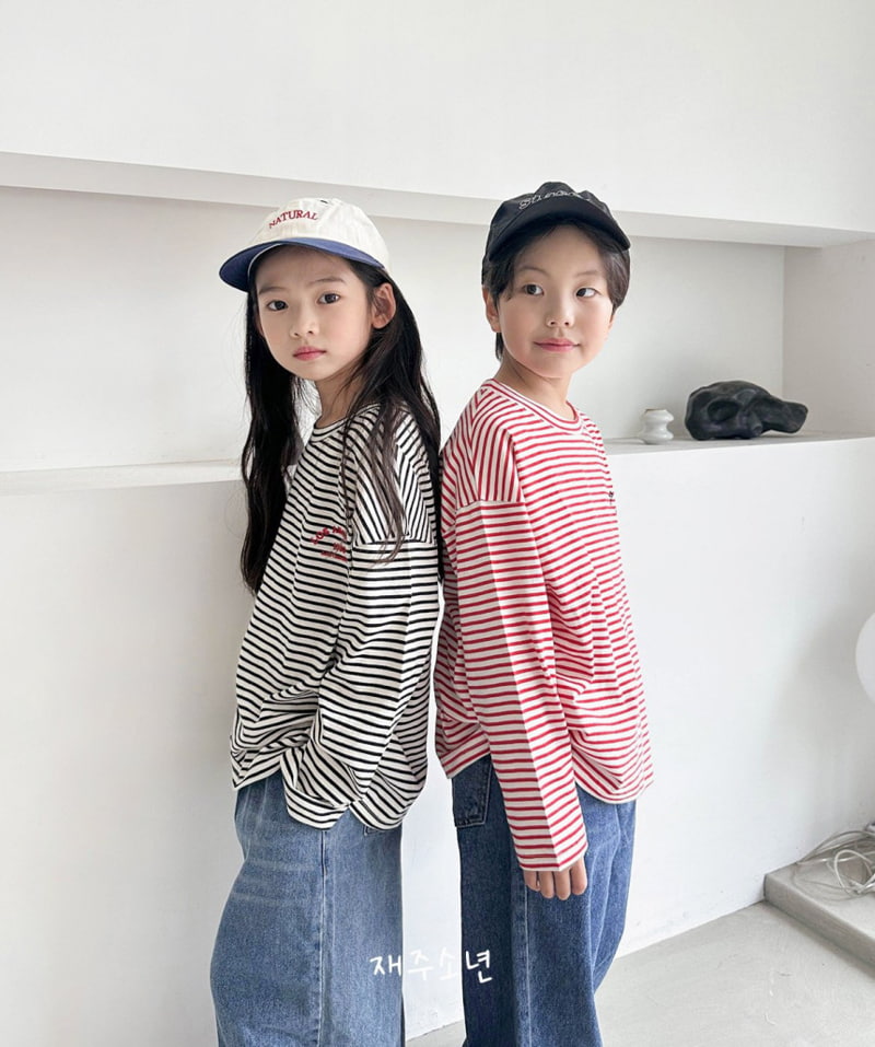 Witty Boy - Korean Children Fashion - #childrensboutique - Ros Stripe Tee - 4