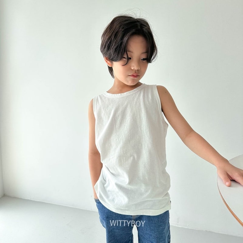 Witty Boy - Korean Children Fashion - #designkidswear - Inner Sleeveless Tee - 9