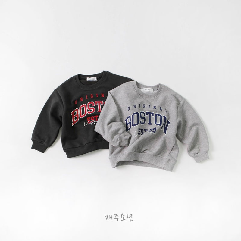 Witty Boy - Korean Children Fashion - #discoveringself - Boston Sweatshirts