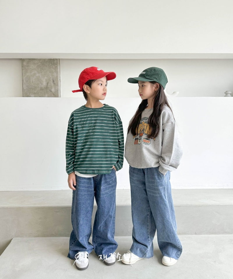 Witty Boy - Korean Children Fashion - #discoveringself - London Stripe Tee - 10