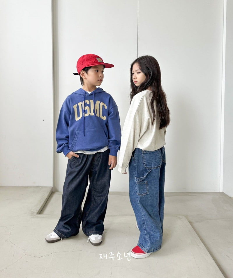 Witty Boy - Korean Children Fashion - #discoveringself - Real Carpender Denim Pants - 8