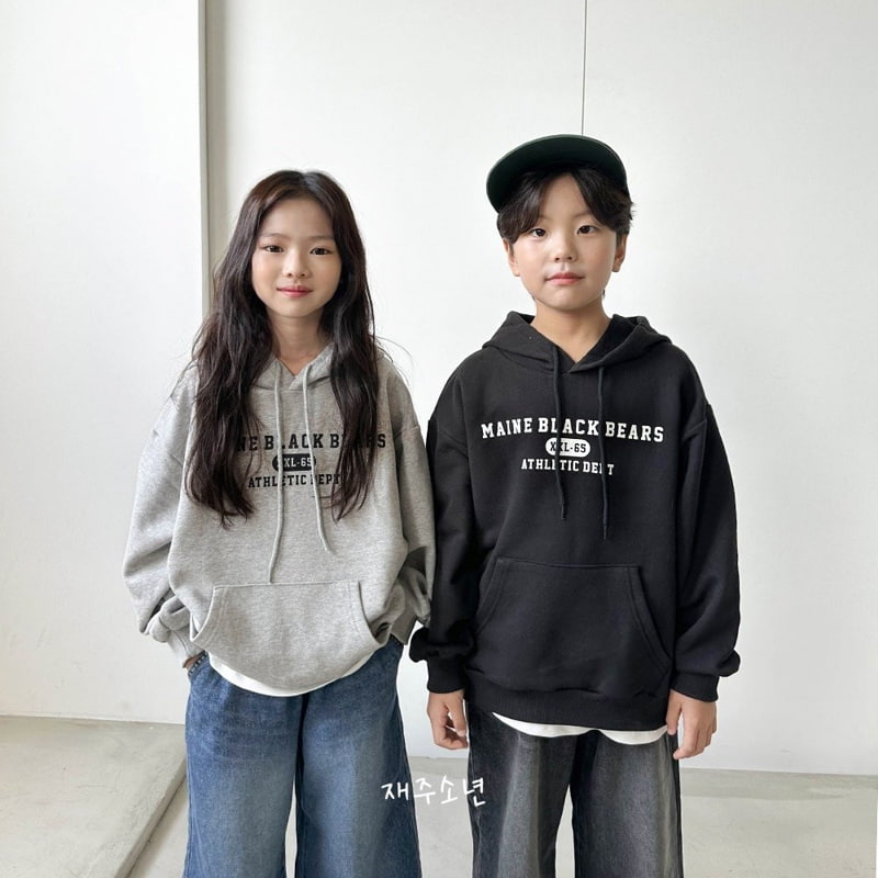 Witty Boy - Korean Children Fashion - #discoveringself - Main Black Hoodie - 2