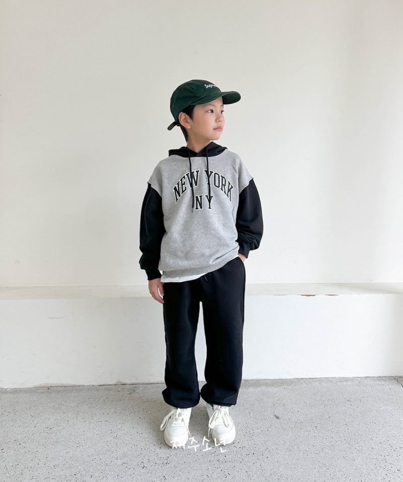 Witty Boy - Korean Children Fashion - #discoveringself - New York Cutting Hoodie - 10