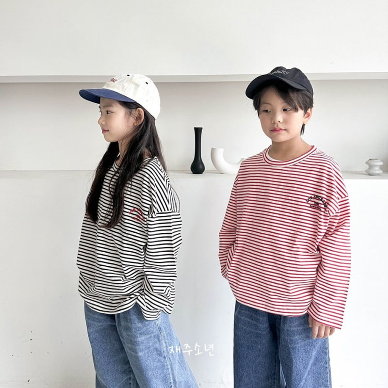 Witty Boy - Korean Children Fashion - #fashionkids - Ros Stripe Tee - 6