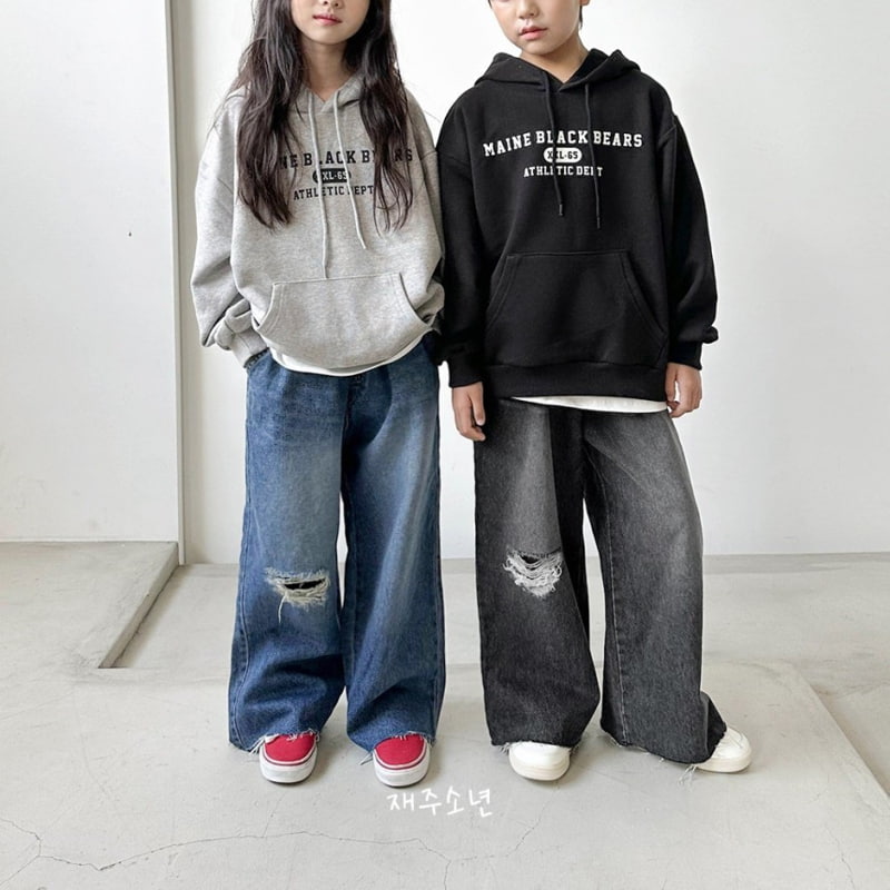 Witty Boy - Korean Children Fashion - #fashionkids - Main Black Hoodie - 3