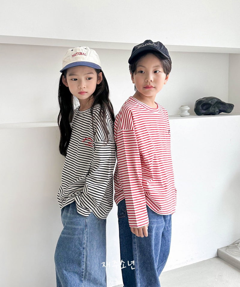 Witty Boy - Korean Children Fashion - #kidsshorts - Ros Stripe Tee - 7