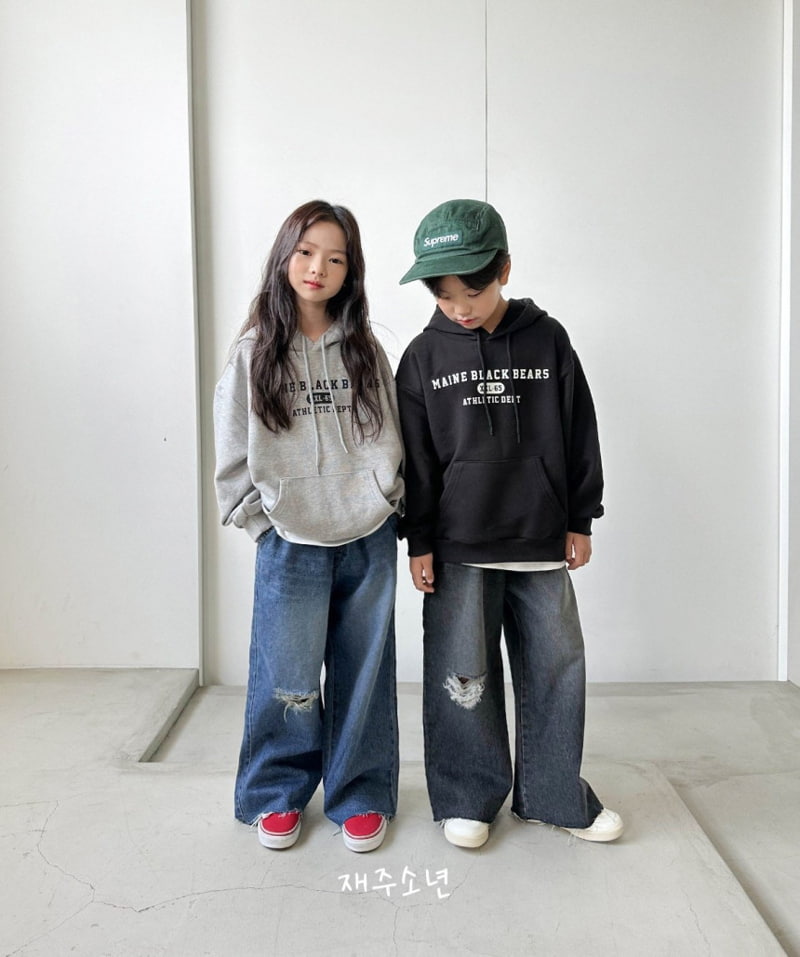 Witty Boy - Korean Children Fashion - #kidzfashiontrend - Main Black Hoodie - 6