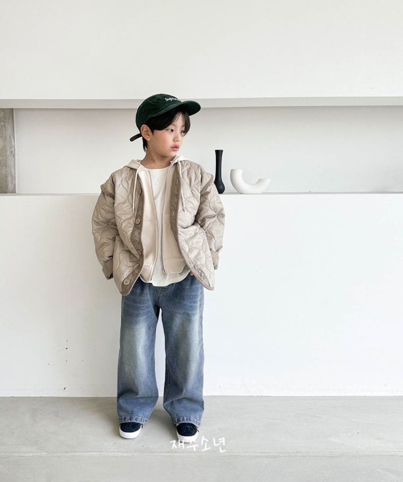 Witty Boy - Korean Children Fashion - #kidzfashiontrend - Classic Span Denim Pants - 2