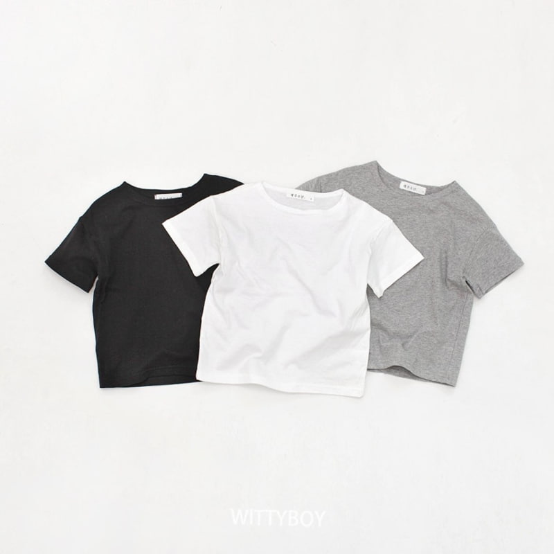 Witty Boy - Korean Children Fashion - #kidzfashiontrend - Inner Short Sleeved Tee