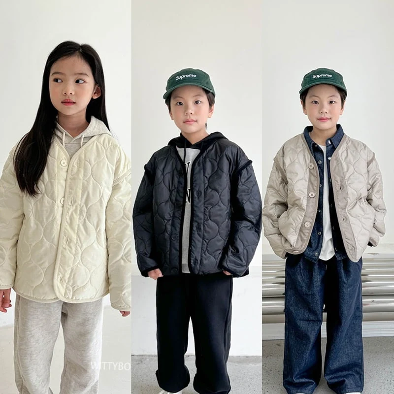 Witty Boy - Korean Children Fashion - #kidzfashiontrend - Holic Quilting Jumper