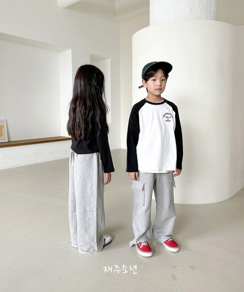 Witty Boy - Korean Children Fashion - #littlefashionista - Cross Raglan Tee - 6