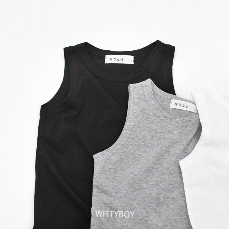 Witty Boy - Korean Children Fashion - #littlefashionista - Inner Sleeveless Tee - 2