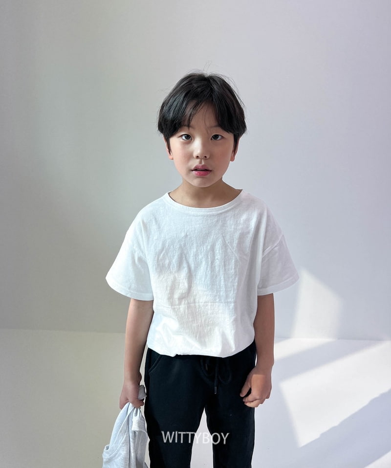 Witty Boy - Korean Children Fashion - #littlefashionista - Inner Short Sleeved Tee - 4