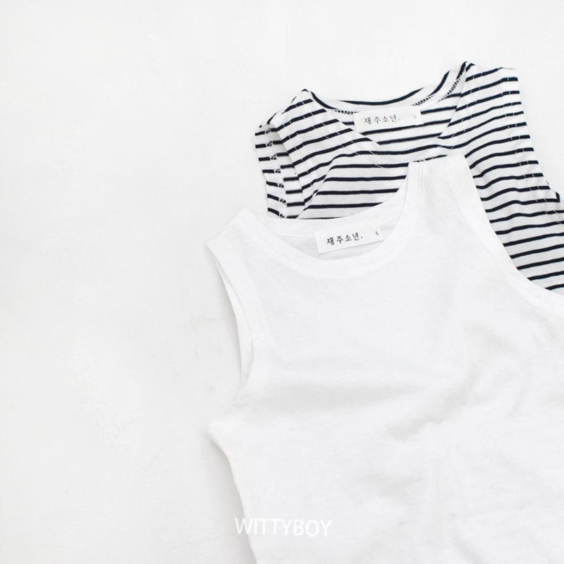 Witty Boy - Korean Children Fashion - #magicofchildhood - Inner Sleeveless Tee - 3