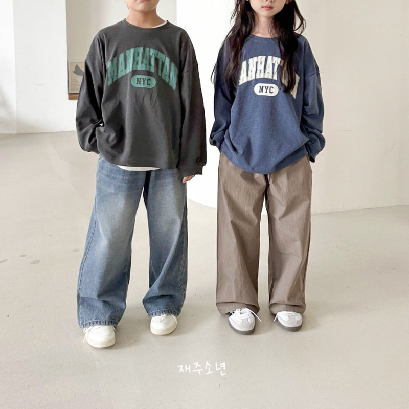 Witty Boy - Korean Children Fashion - #minifashionista - Old School Denim Pants - 3