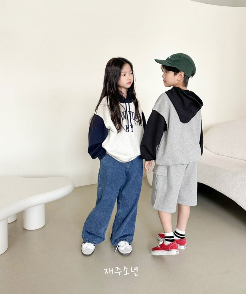 Witty Boy - Korean Children Fashion - #prettylittlegirls - New York Cutting Hoodie - 3