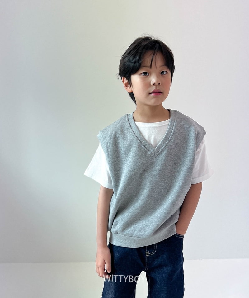 Witty Boy - Korean Children Fashion - #prettylittlegirls - Inner Short Sleeved Tee - 6