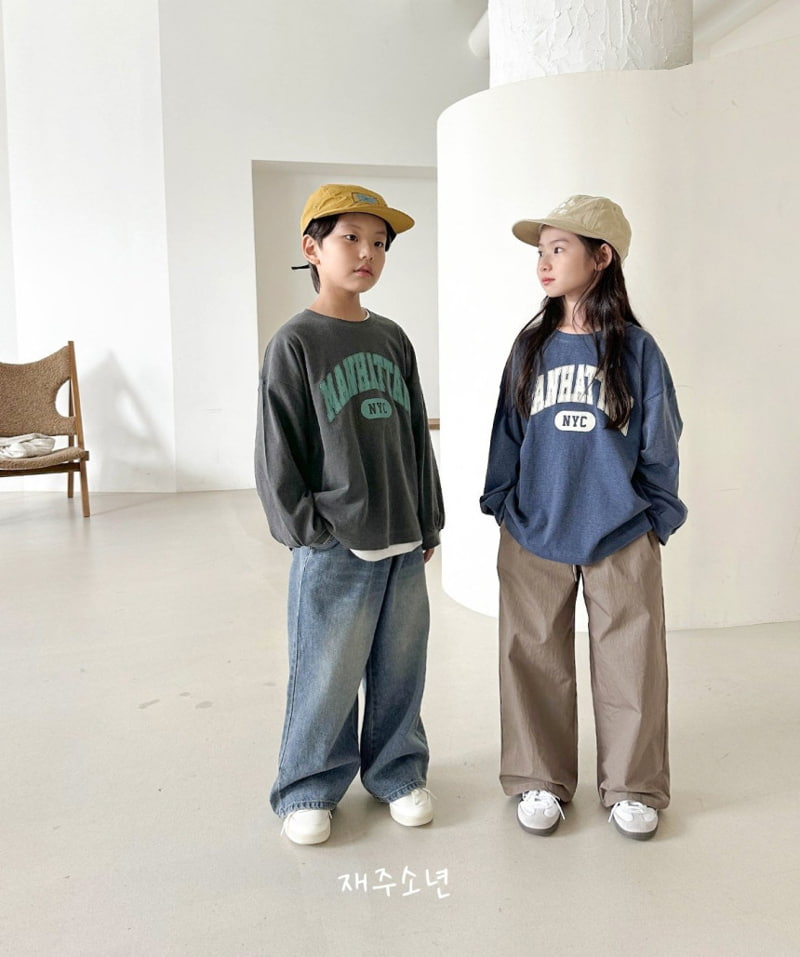 Witty Boy - Korean Children Fashion - #minifashionista - Old School Denim Pants - 4