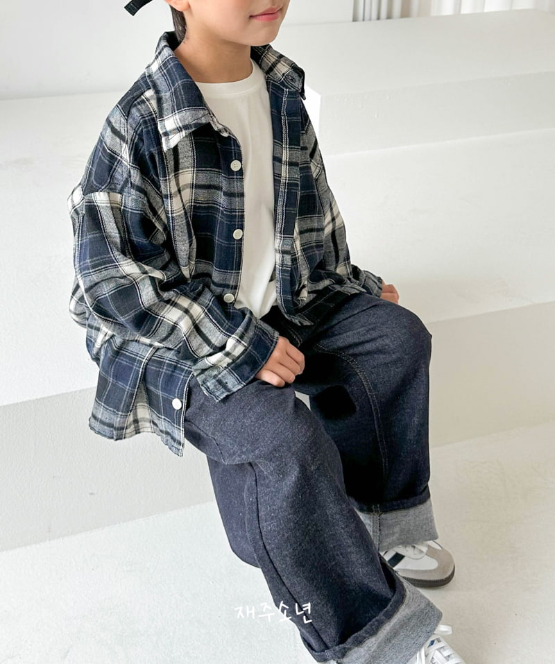 Witty Boy - Korean Children Fashion - #prettylittlegirls - Hip Cellbeezee Denim Pants - 9